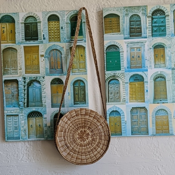 Handbags - Circle Straw Bag